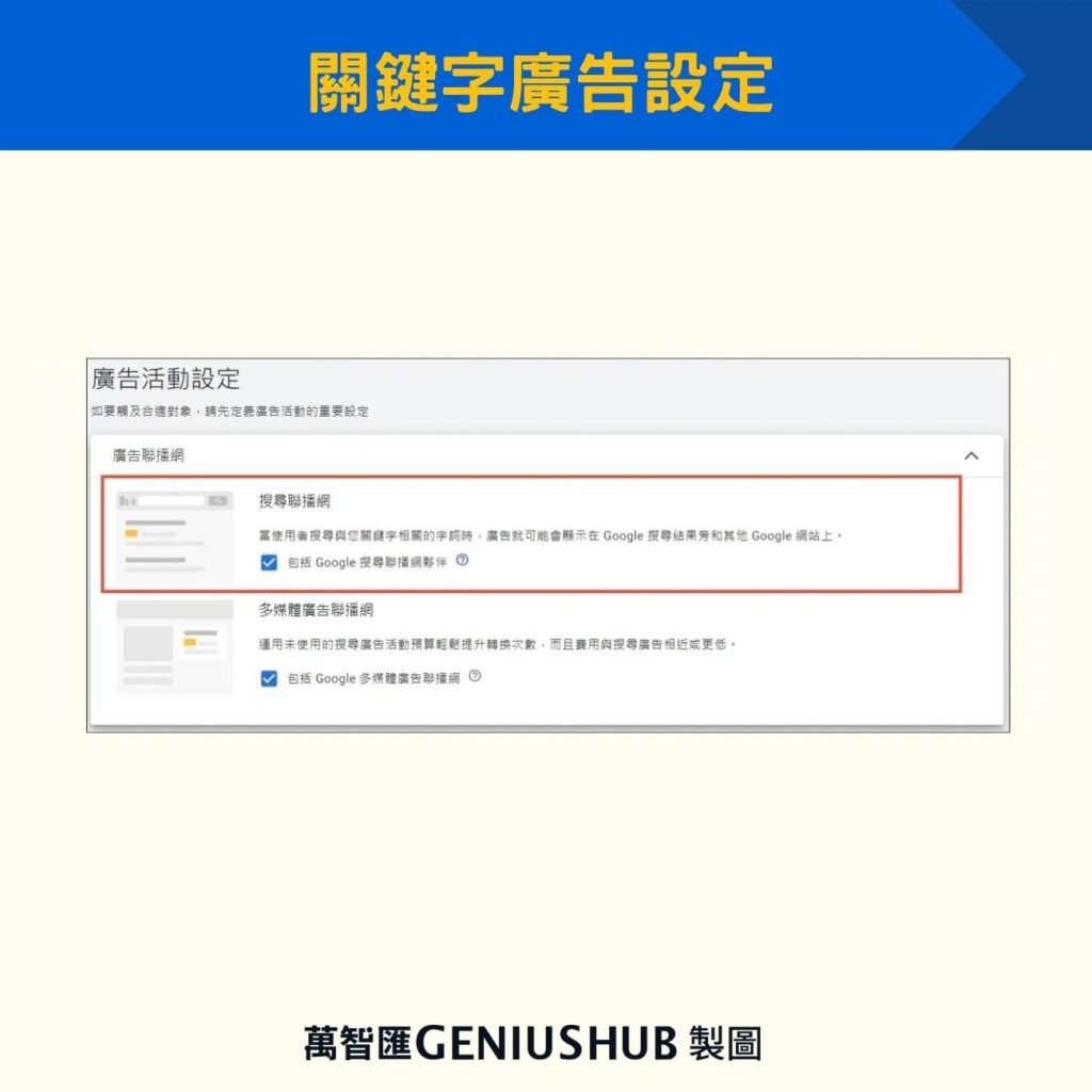 關鍵字廣告設定