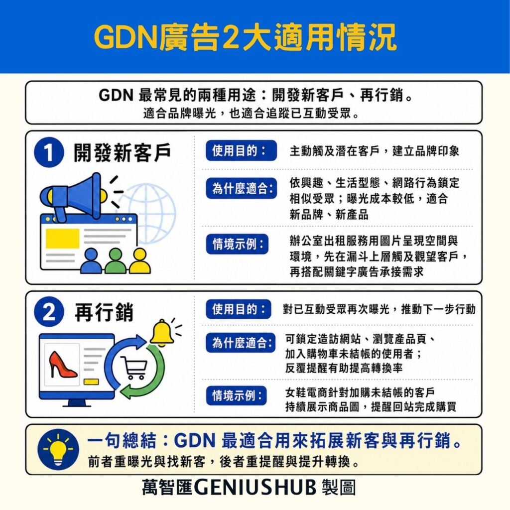 GDN廣告2種適用情景