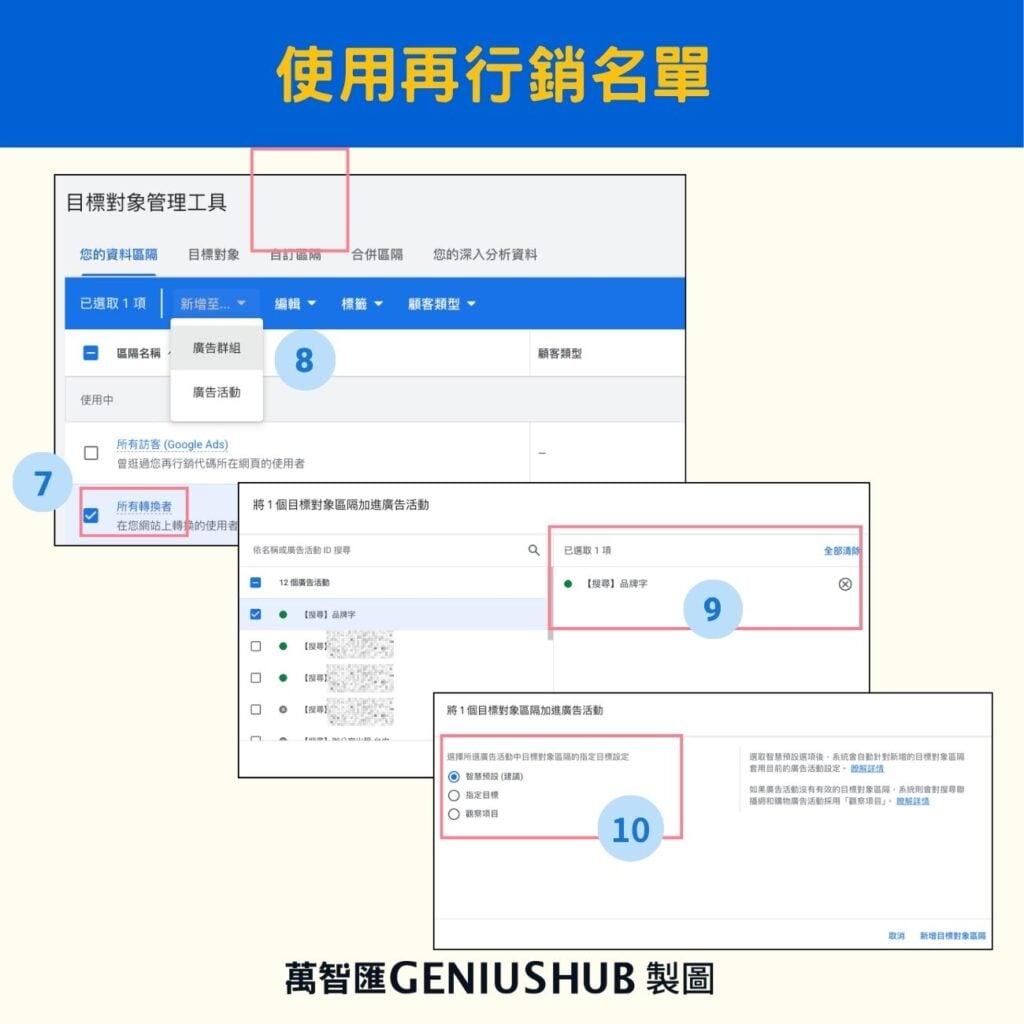 Google 搜尋廣告再行銷名單 RLSA設定教學